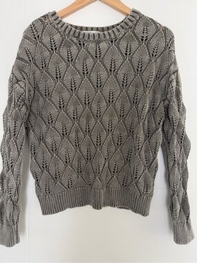 Devoted Washed Knit 100% Cotton Sweater, size XL.